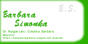 barbara simonka business card